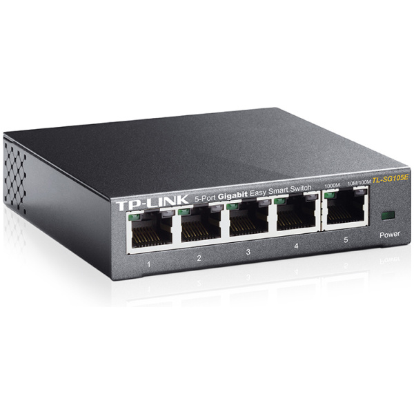 TP-LINK  Easy Smart Switch TL-SG105E,  5-Port Gigabit, Ver. 5.0