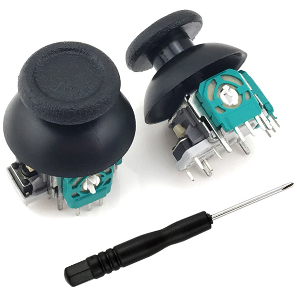 3D Analog joystick TOOL-0038 για χειριστήριο PS4, μαύρο, 2τμχ