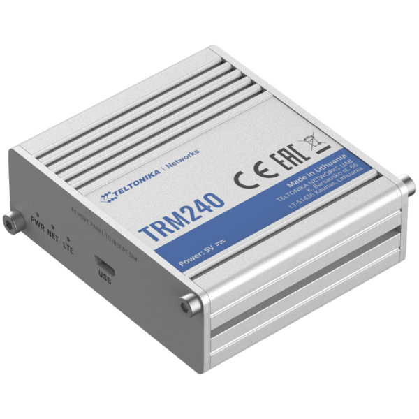 TELTONIKA Industrial cellular modem TRM240, LTE Cat 1, USB
