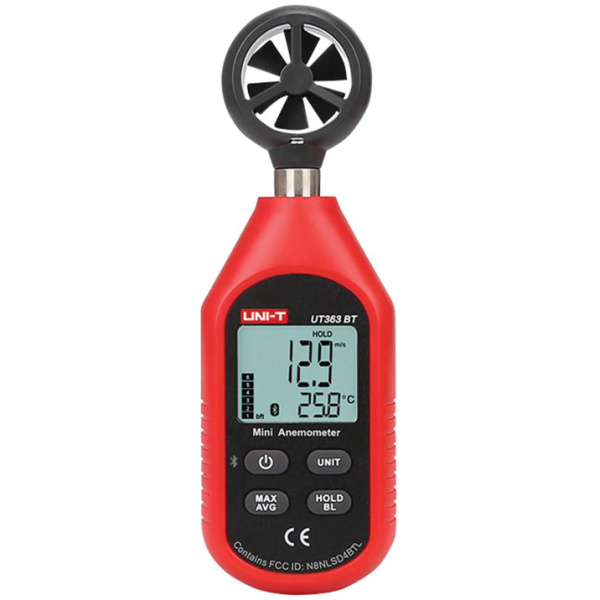UNI-T ψηφιακό ανεμόμετρο UT363BT, 0-30m/s, Bluetooth