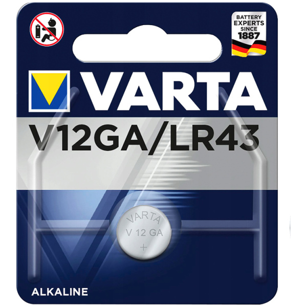 VARTA αλκαλική μπαταρία LR43, 1.5V, 1τμχ