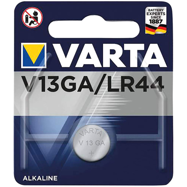 VARTA αλκαλική μπαταρία LR44, 1.5V, 1τμχ