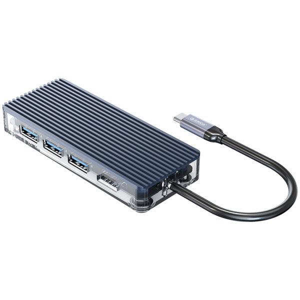 ORICO docking station WB-6TS, 6 θυρών, USB-C σύνδεση, 4K, γκρι