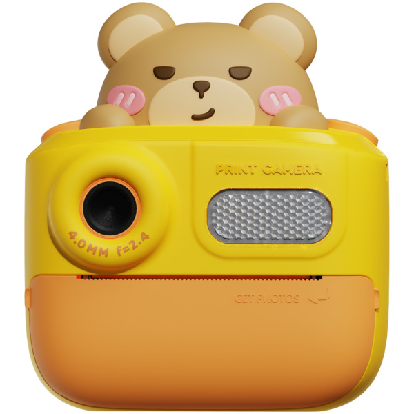 WOWKIDS παιδική φωτογραφική μηχανή K64 με εκτυπωτή, 26MP, 2", κίτρινη