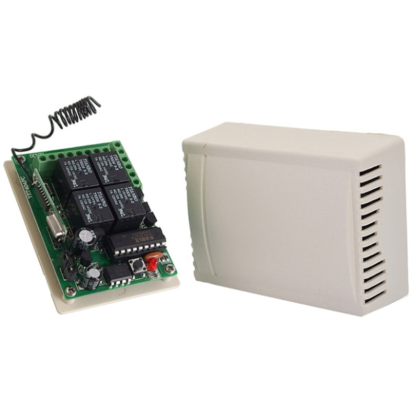 Ασύρματος δέκτης τηλεχειρισμού 4 καναλιών YET404PC, 433MHz