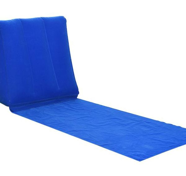 Αδιάβροχο χαλάκι παραλίας SUMM-0003 με φουσκωτό μαξιλάρι, μπλε