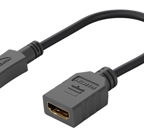 GOOBAY καλώδιο micro HDMI σε HDMI 58683, 4K/60Hz, 0.15m, μαύρο