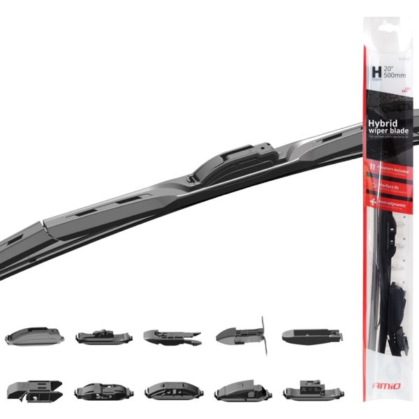 AMIO υαλοκαθαριστήρας Hybrid 02201, 14" (350mm), 11 αντάπτορες