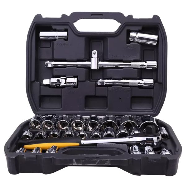 DELI σετ καστάνια με καρυδάκια DL1032, με θήκη, 1/2", Cr-V, 32τμχ