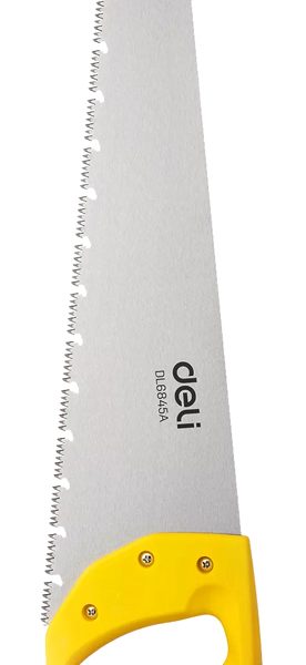 DELI πριόνι ξύλου DL6845A με εργονομική λαβή, 450mm, κίτρινο