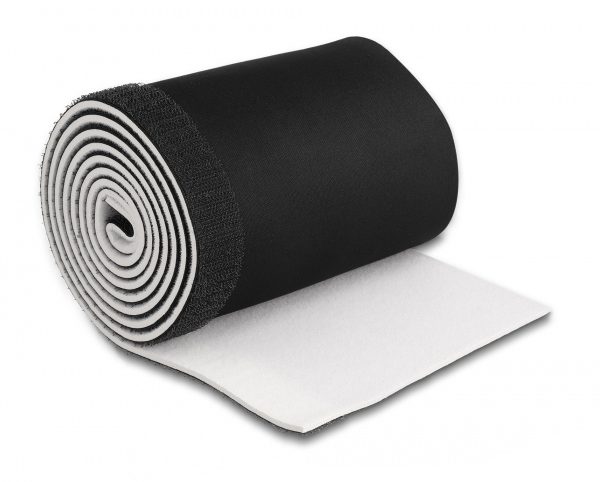 Ταινία νεοπρενίου τύπου Velcro TIES-037, 13.5cm, 1.5m, μαύρη/λευκή