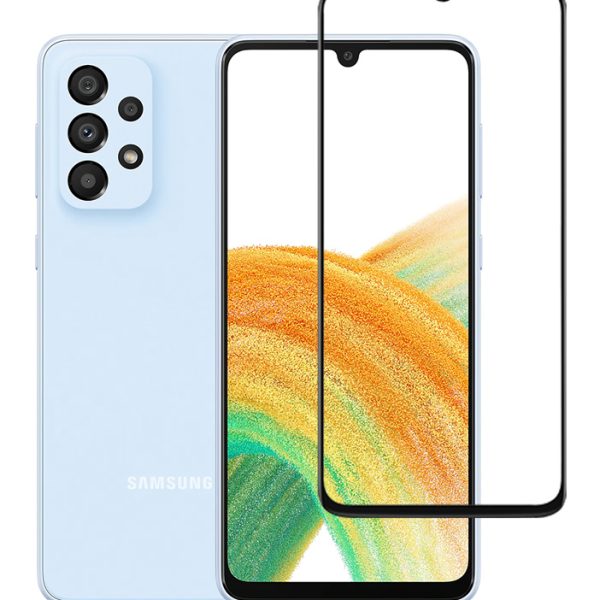 POWERTECH tempered glass 5D TGC-0553, full glue, Samsung A33 5G, μαύρο