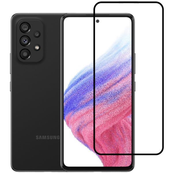 POWERTECH tempered glass 5D TGC-0554, full glue, Samsung A53 5G, μαύρο