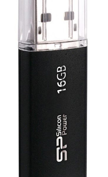 SILICON POWER USB Flash Drive Ultima II-I, 16GB, USB 2.0, μαύρο