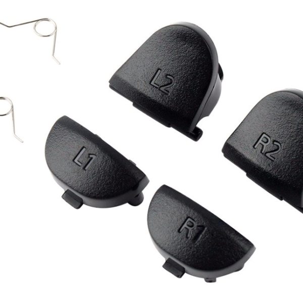 Ανταλλακτικά πλήκτρα SPPS4-0008 για χειριστήριο Dualshock PS4, μαύρα