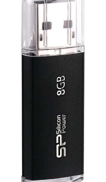SILICON POWER USB Flash Drive Ultima II-I, 8GB, USB 2.0, μαύρο