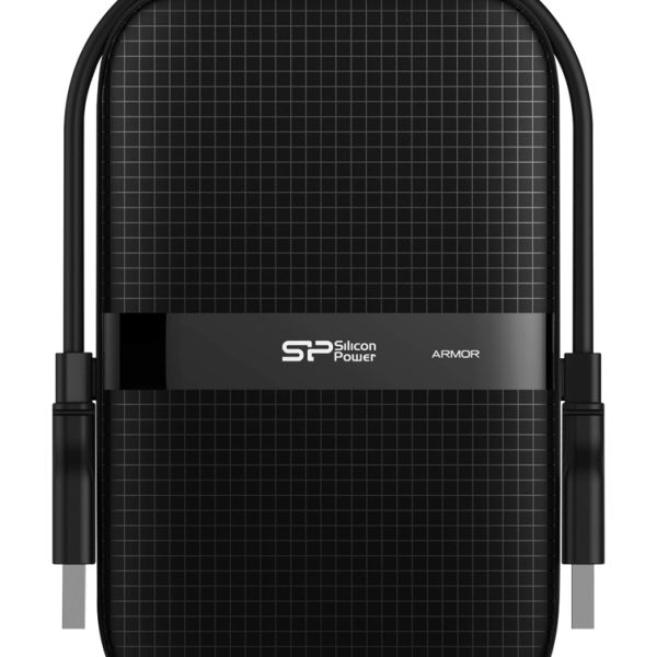SILICON POWER εξωτερικός HDD Armor A60, 1TB, USB 3.2, μαύρος