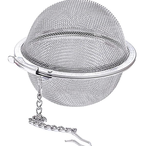 Σουρωτήρι-φίλτρο τσαγιού HUH-0094, ανοξείδωτο ατσάλι, 5cm, ασημί