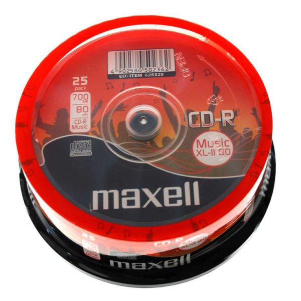 MAXELL CD-R music XL-II 80min/700MB, cake box 25τμχ
