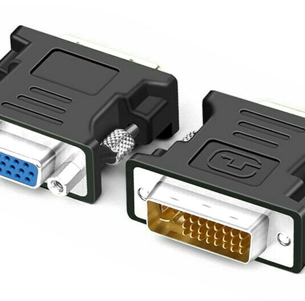 POWERTECH αντάπτορας VGA θηλυκό σε DVI 24+5 αρσενικό CAB-G035, μαύρος