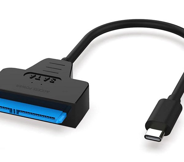 POWERTECH καλώδιο σύνδεσης HDD/SSD PTH-083, USB-C σε SATA, 6Gbps, μαύρο