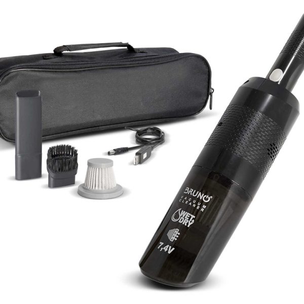 BRUNO σκουπάκι υγρών & στερεών BRN-0125, επαναφορτιζόμενο, φίλτρο HEPA