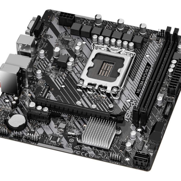 ASROCK μητρική H610M-HVS/M.2 R2.0, 2x DDR4, s1700, USB 3.2 Gen1, mATX
