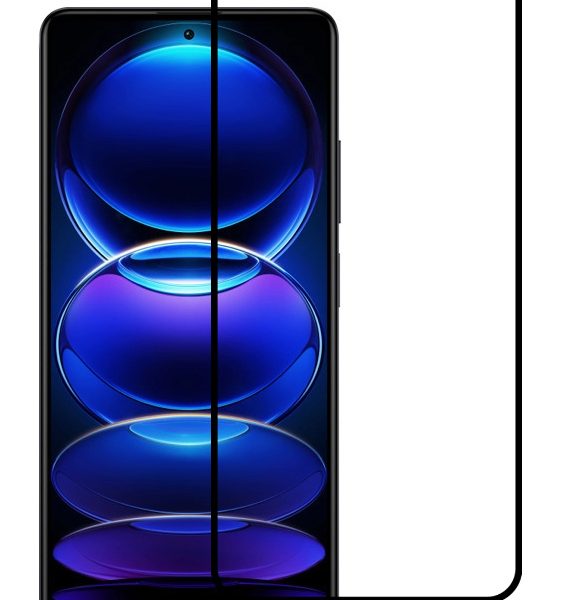 POWERTECH tempered glass 5D, full glue, Xiaomi Redmi Note 12/5G, μαύρο
