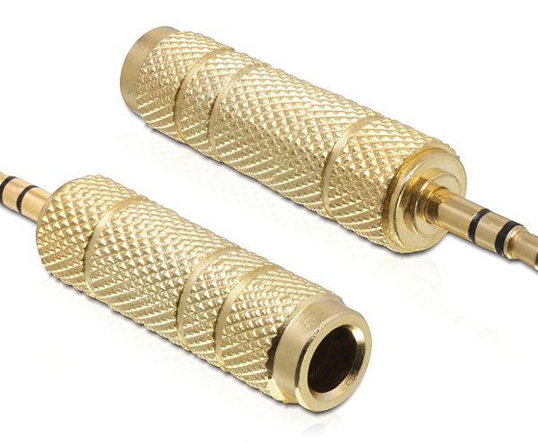 DELOCK αντάπτορας 3.5mm σε 6.35mm 65360, μεταλλικό, gold plated