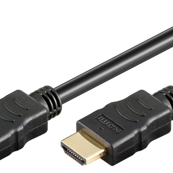 GOOBAY καλώδιο HDMI 2.0 61149 με Ethernet, 4K/60Hz, 18 Gbps, 0.5m, μαύρο