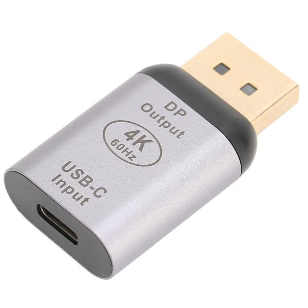 POWERTECH αντάπτορας USB-C σε DisplayPort PTH-096, 4K/60Hz, γκρι
