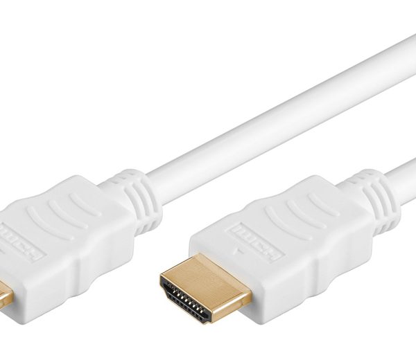 GOOBAY καλώδιο HDMI 2.0 61023 με Ethernet, 4K/60Hz, 18 Gbps, 7.5m, λευκό