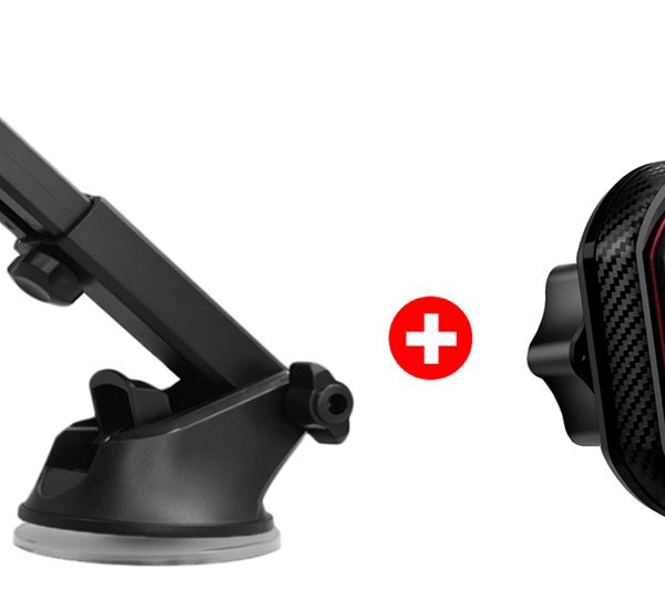 POWERTECH βάση smartphone αυτοκινήτου για ταμπλό BNDL-0154, μαύρη