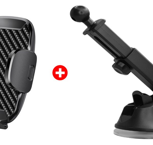 POWERTECH βάση smartphone αυτοκινήτου για ταμπλό, BNDL-0158, μαύρη