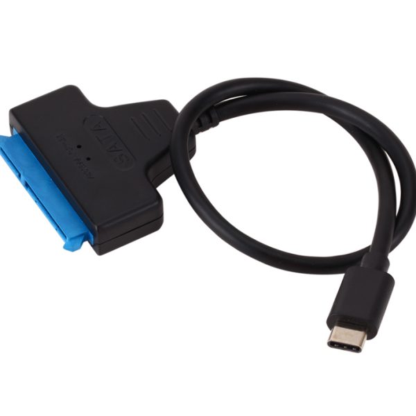 POWERTECH καλώδιο σύνδεσης HDD/SSD CAB-UC060, USB-C σε SATA 6Gbps, μαύρο