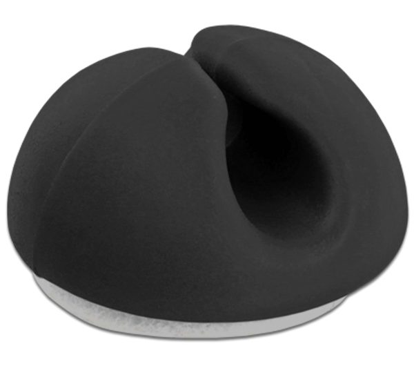 POWERTECH οργανωτές καλωδίων TIES-071, 1 θέση, Φ5mm, μαύρο, 10τμχ