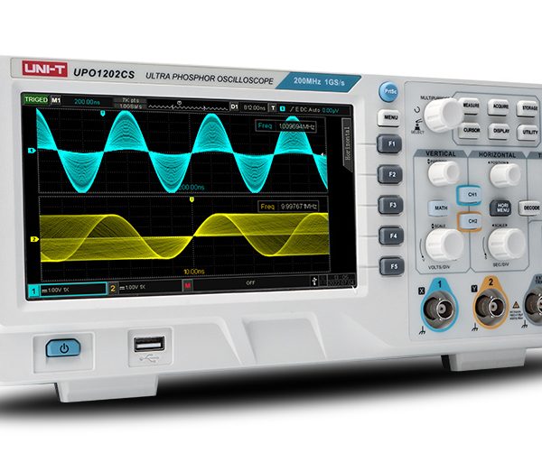 UNI-T ψηφιακός παλμογράφος πάγκου UPO1202CS, 2 καναλιών, 200MHz