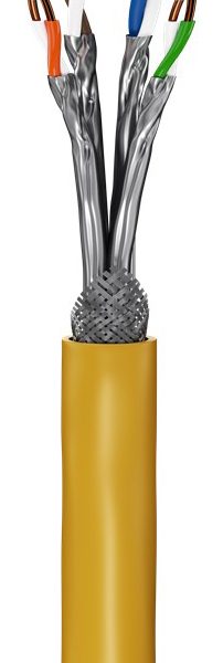 GOOBAY καλώδιο δικτύου 61126, CAT 8.1 S/FTP, copper, GHMT, 25m, κίτρινο