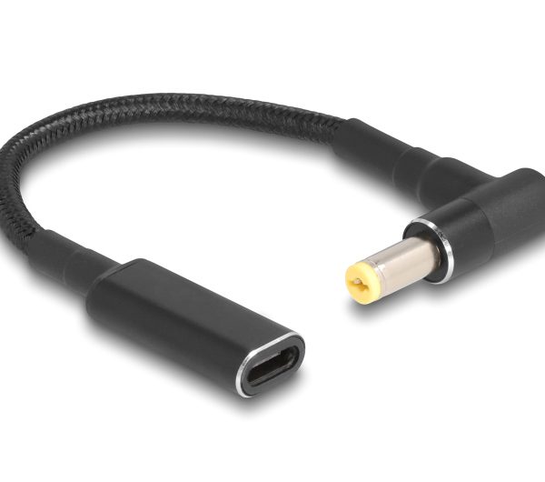 POWERTECH καλώδιο τροφοδοσίας CAB-UC070, USB-C σε Acer 5.5x1.7mm, μαύρο