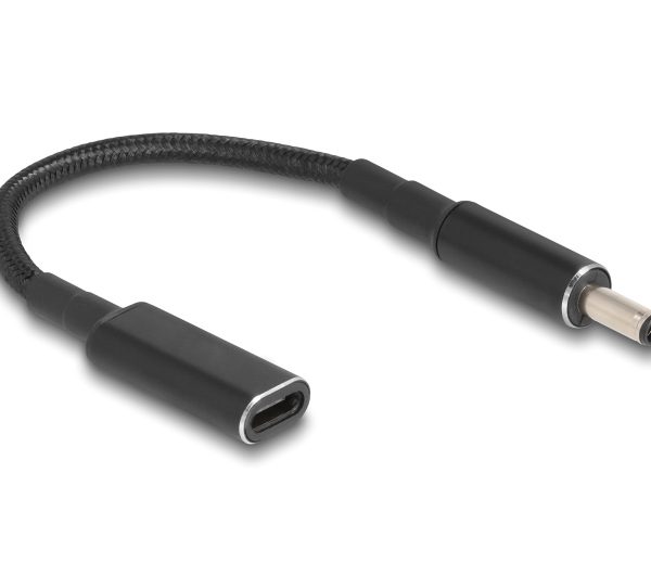 POWERTECH καλώδιο τροφοδοσίας CAB-UC072, USB-C σε Dell 4.5x3.0mm, μαύρο