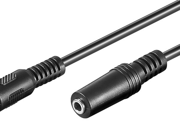 GOOBAY προέκταση καλωδίου ήχου 3.5mm 50431, 3-pin, 2m, μαύρο