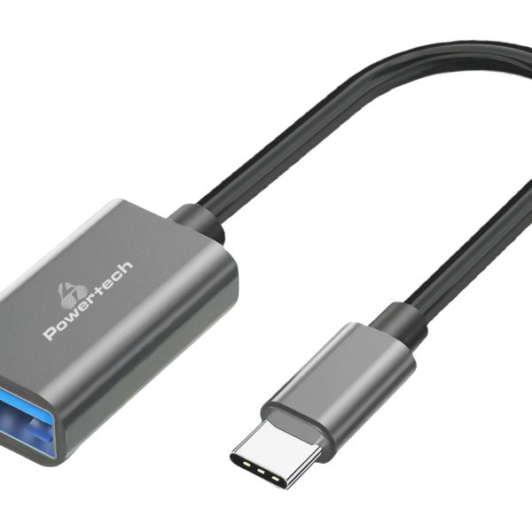 POWERTECH αντάπτορας USB-C σε USB 3.0 PTR-0146, 10 Gbps, γκρι