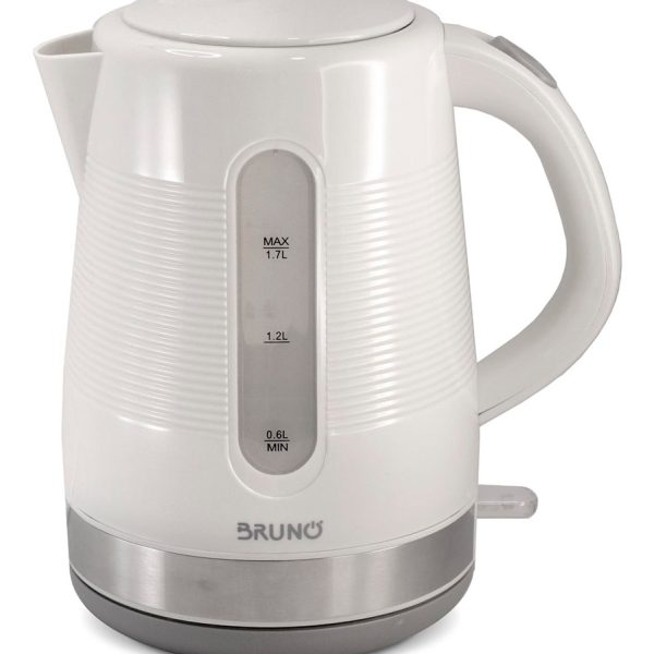 BRUNO βραστήρας νερού BRN-0142, 1.7L, 2200W, λευκό-γκρι