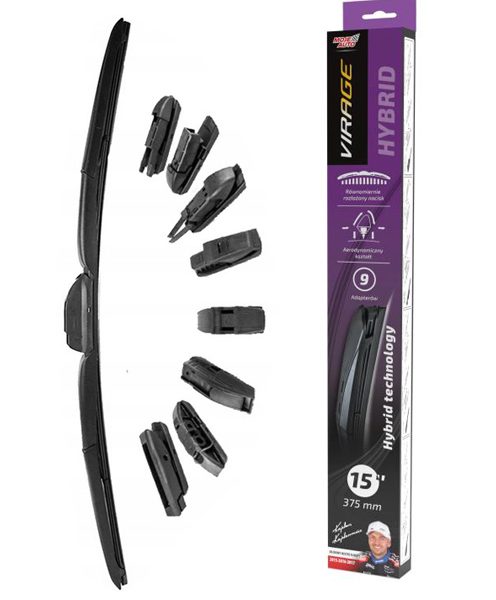 MOJE AUTO υαλοκαθαριστήρας Hybrid 92-H15, 15" (375mm), 9 αντάπτορες