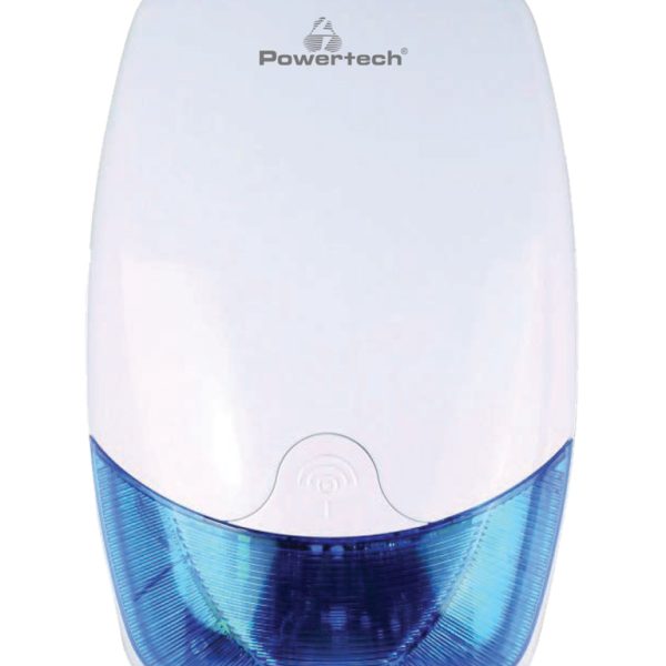 POWERTECH σειρήνα PT-1137, εξωτερικού χώρου, 110dB, μπλε
