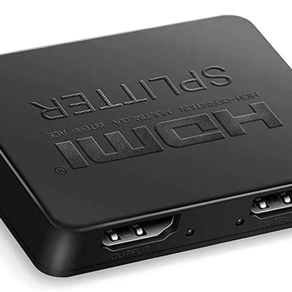 POWERTECH HDMI splitter CAB-H163, 1-in σε 2-out, 4K/30Hz, HDR/HDCP, μαύρο