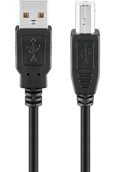 GOOBAY καλώδιο USB σε USB Type B 95129, 0.25m, 480Mbps, μαύρο