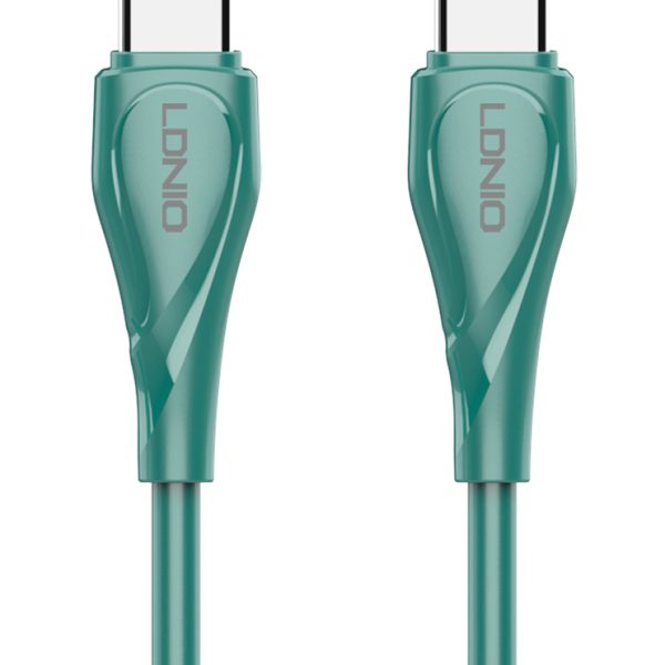 LDNIO καλώδιο USB-C σε USB-C LC611C, 65W PD, 1m, πράσινο