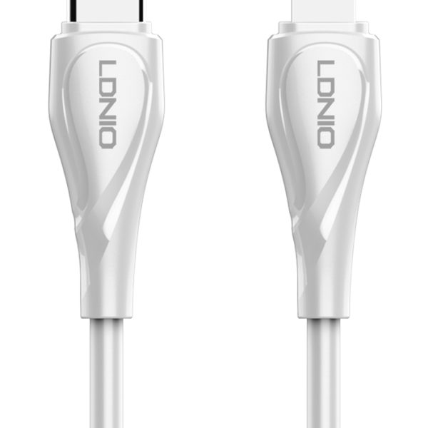 LDNIO καλώδιο Lightning σε USB-C LC611I, 30W PD, 1m, λευκό