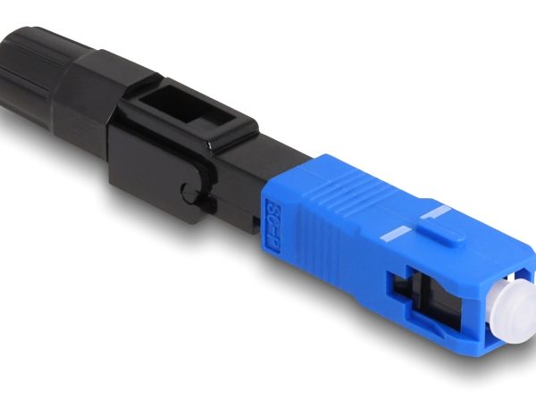 DELOCK σύνδεσμος οπτικής ίνας SC Simplex 87990, μαύρος